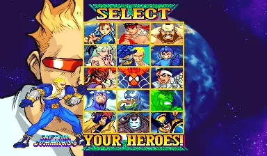 Image n° 3 - select : Marvel Vs. Capcom: Clash of Super Heroes (USA 971222)