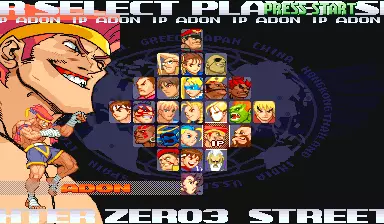 Image n° 2 - select : Street Fighter Zero 3 (Asia 980904)