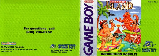 manual for Adventure Island