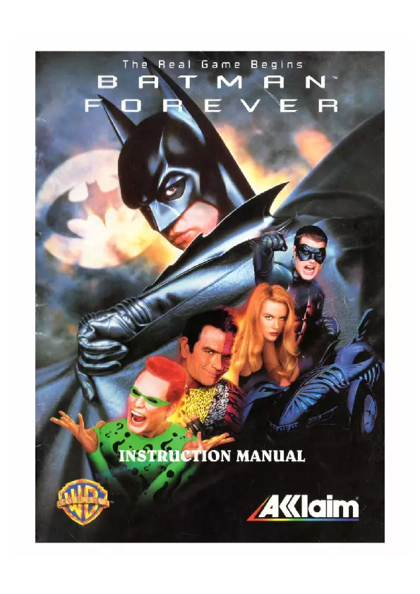 manual for Batman Forever