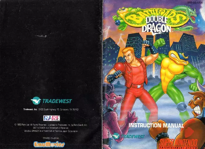manual for Battletoads Double Dragon - The Ultimate Team