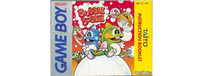 manual for Bubble Bobble