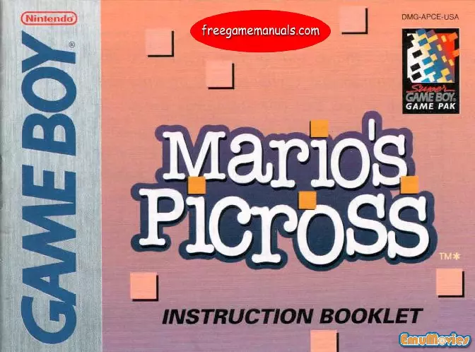 manual for Mario's Picross
