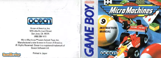 manual for Micro Machines