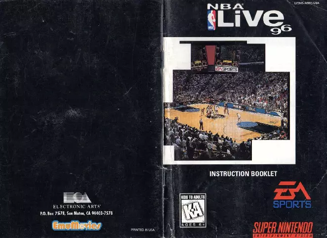 manual for NBA Live 96