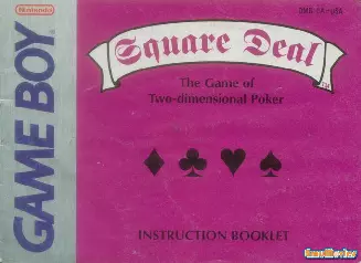 manual for Square Deal - The Game of Two Dimensional Poker