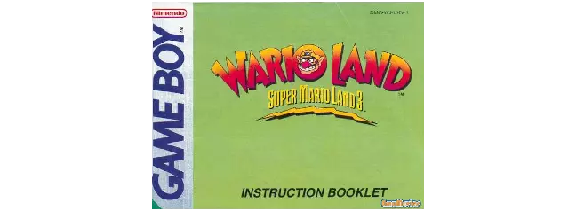 manual for Wario Land - Super Mario Land 3