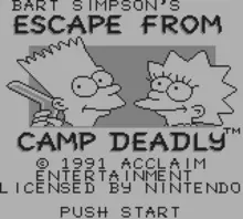 Image n° 5 - screenshots  : Bart Simpsons - Escape from Camp Deadly