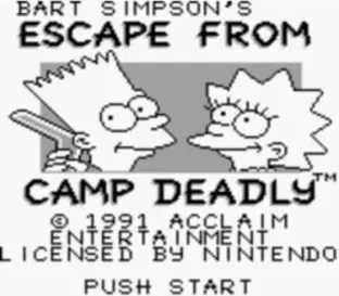 Image n° 6 - screenshots  : Bart Simpsons - Escape from Camp Deadly