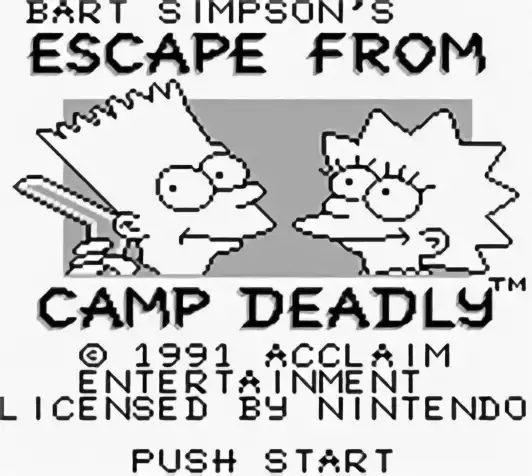 Image n° 11 - titles : Bart Simpsons - Escape from Camp Deadly