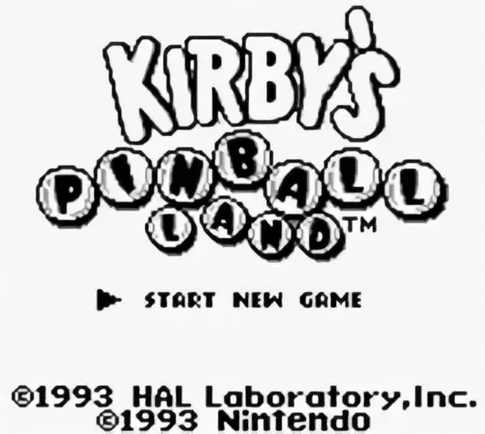Image n° 6 - titles : Kirby's Pinball Land