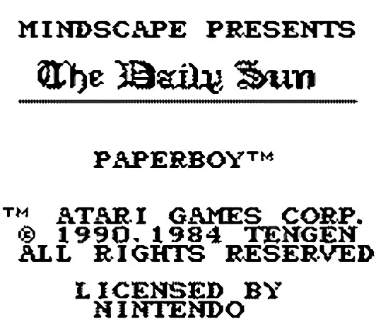 Image n° 11 - titles : Paperboy