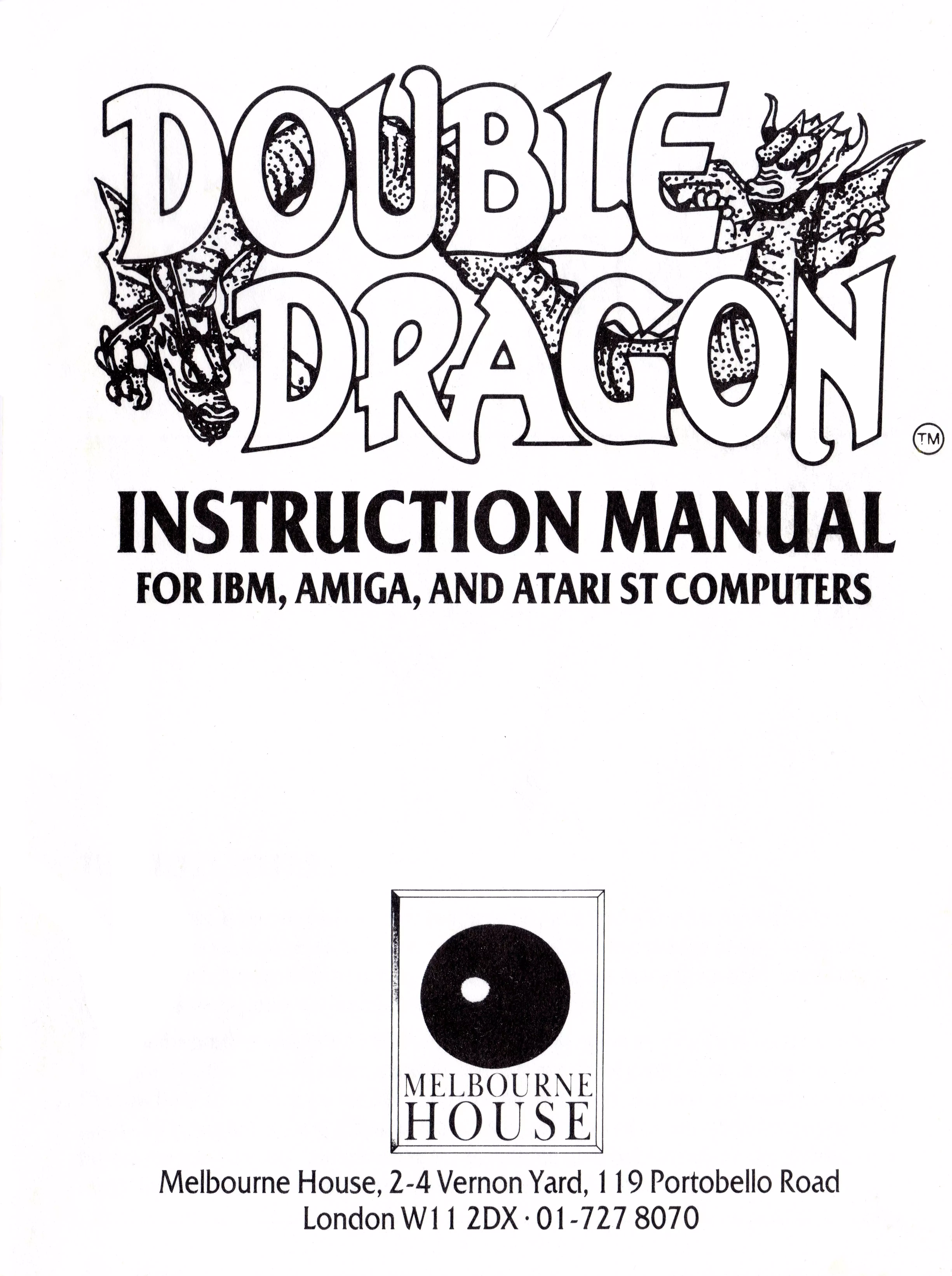 manual for Double Dragon Advance