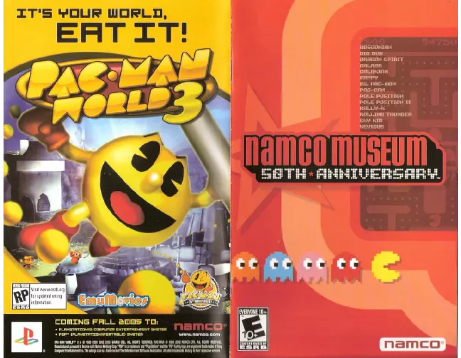 manual for Namco Museum - 50th Anniversary