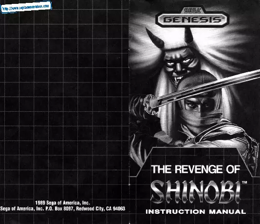 manual for The Revenge of Shinobi