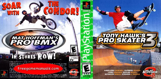 manual for Tony Hawk's Pro Skater 3