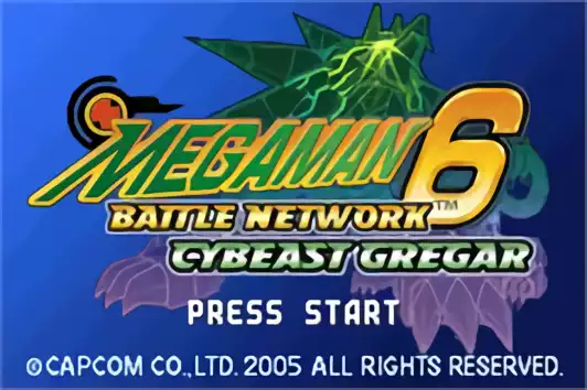 Image n° 5 - titles : Mega Man Battle Network 6 - Cybeast Gregar
