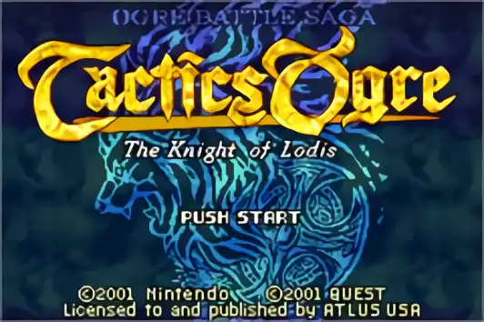 Image n° 10 - titles : Tactics Ogre - the Knight of Lodis