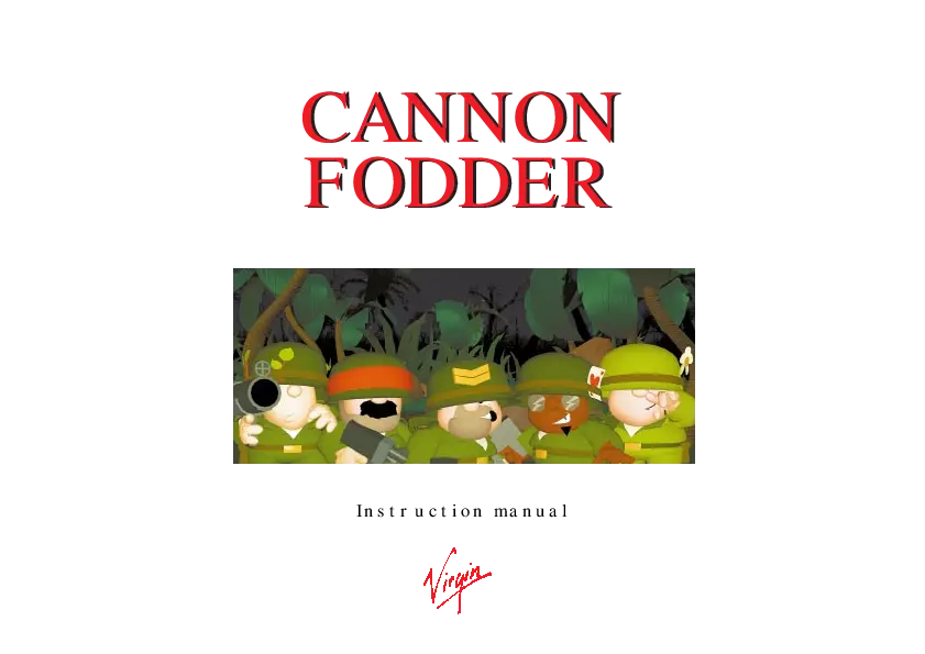 manual for Cannon Fodder