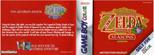 manual for Legend of Zelda Oracle of Seasons