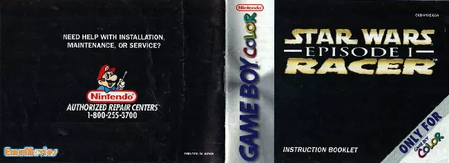 manual for Star Wars Episode I - Racer