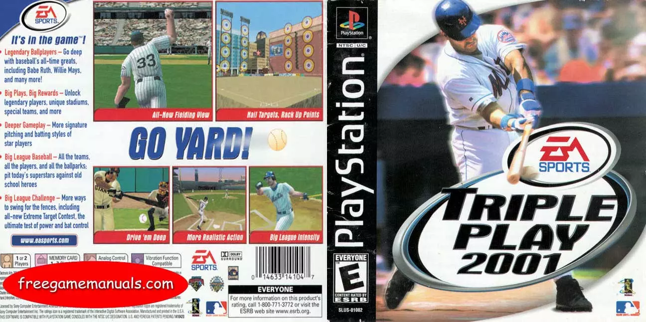 manual for Triple Play 2001