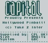 Image n° 3 - screenshots  : Hollywood Pinball