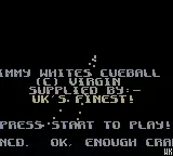 Image n° 1 - screenshots  : Jimmy White's Cueball