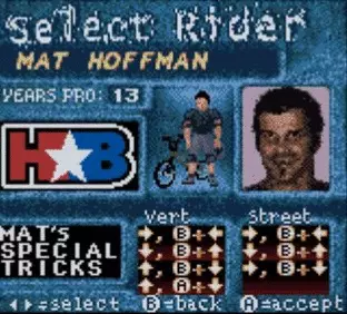 Image n° 5 - screenshots  : Mat Hoffman's Pro BMX