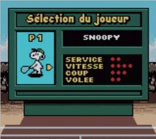 Image n° 2 - screenshots  : Snoopy Tennis