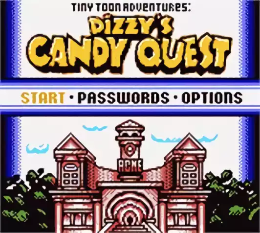 Image n° 4 - titles : Tiny Toon Adventures - Dizzy's Candy Quest