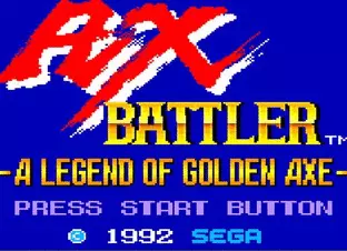 Image n° 8 - screenshots  : Ax Battler - A Legend of Golden Axe