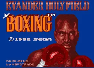 Image n° 1 - screenshots  : Evander Holyfield's Boxing