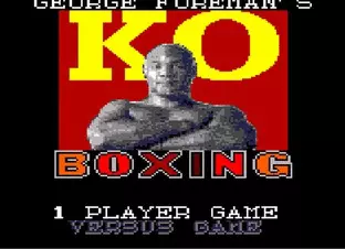 Image n° 3 - screenshots  : George Foreman's KO Boxing