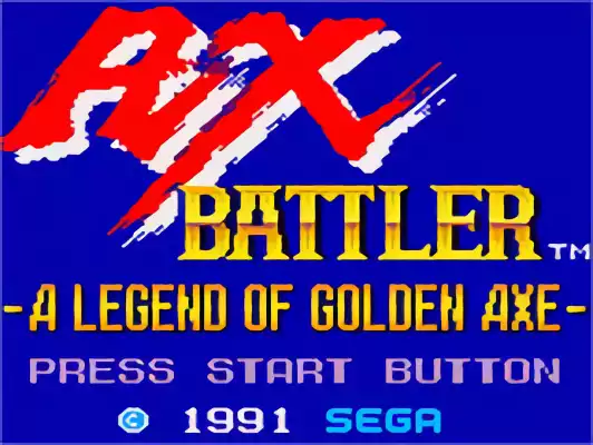 Image n° 11 - titles : Ax Battler - A Legend of Golden Axe