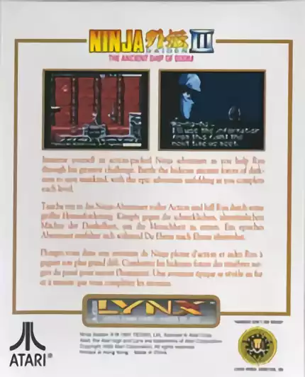 Image n° 2 - boxback : Ninja Gaiden