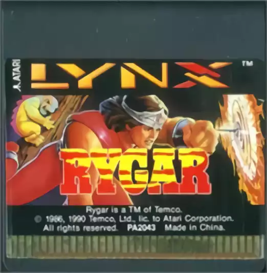 Image n° 3 - carts : Rygar - Legendary Warrior