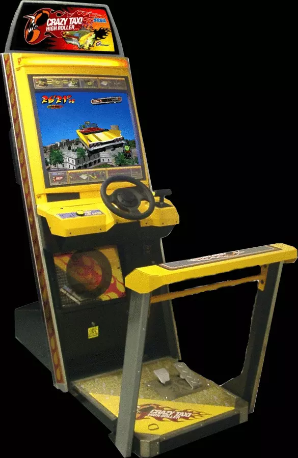 Image n° 1 - cabinets : Crazy Taxi High Roller (Rev B) (GDX-0002B) (CHD) (gdrom)