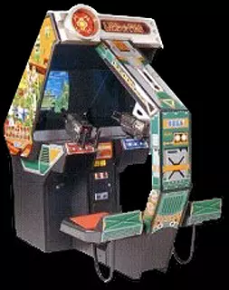 Image n° 2 - cabinets : Line of Fire - Bakudan Yarou (World) (bootleg of FD1094 317-0136 set) Image n° 2 - cabinets : Line of Fire - Bakudan Yarou (World) (bootleg of FD1094 317-0136 set)