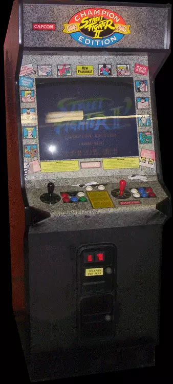 Image n° 1 - cabinets : Street Fighter II': Champion Edition (protected bootleg on non-dash board)