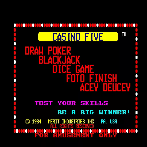 jeu Casino Five (3315-02, U5-0) jeu Casino Five (3315-02, U5-0)