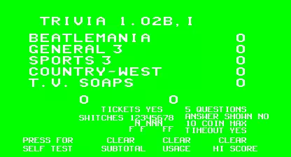 jeu Trivia (Questions Series 3) jeu Trivia (Questions Series 3)