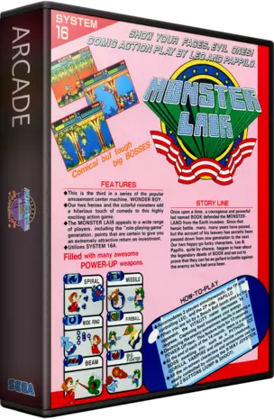 jeu Wonder Boy III - Monster Lair (set 3, World, System 16B) (bootleg of FD1094 317-0089 set)