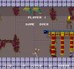 Image n° 1 - gameover : Chelnov - Atomic Runner (Japan) Image n° 1 - gameover : Chelnov - Atomic Runner (Japan)