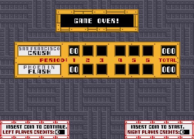 Image n° 2 - gameover : Cyberball 2072 (2 player, rev 1) Image n° 2 - gameover : Cyberball 2072 (2 player, rev 1)