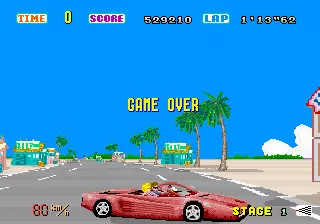 Image n° 3 - gameover : Out Run (sitdown-upright, Rev B)