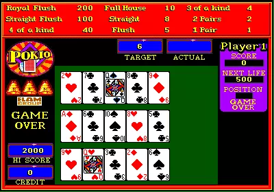 Image n° 1 - gameover : Pokio (Dutch, Game Card 95-750-278) Image n° 1 - gameover : Pokio (Dutch, Game Card 95-750-278)