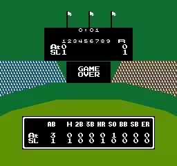 Image n° 3 - gameover : Vs. Atari R.B.I. Baseball (set 1) Image n° 3 - gameover : Vs. Atari R.B.I. Baseball (set 1)
