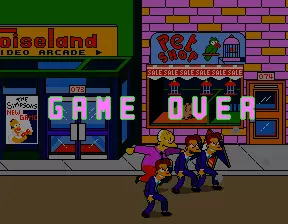 Image n° 1 - gameover : The Simpsons (2 Players World, set 2)