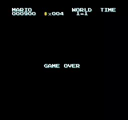 Image n° 1 - gameover : Vs. Super Mario Bros. (set , harder)